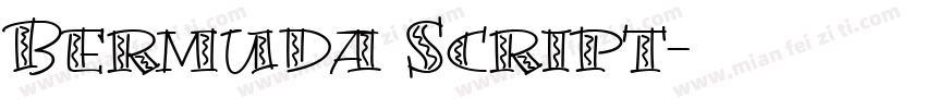 Bermuda Script字体转换